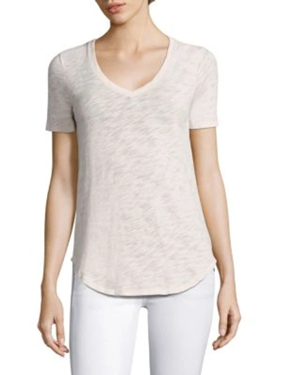 Atm Anthony Thomas Melillo Cotton Slub Scoopneck Tee In English Rose