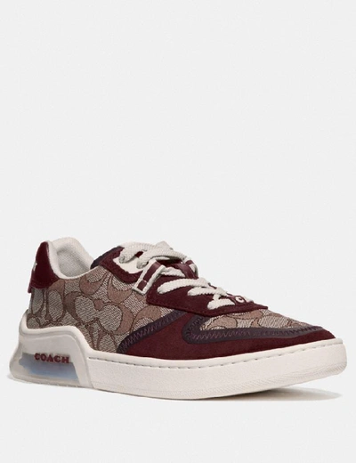 Coach Citysole Court Sneaker Size B In Burgundy ModeSens