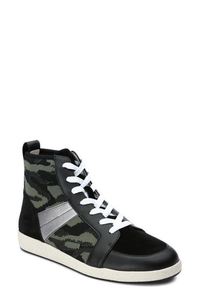 Sanctuary Major "smart Creation" High-top Sneakers Women's Shoes In Fatigue Multi Fabric