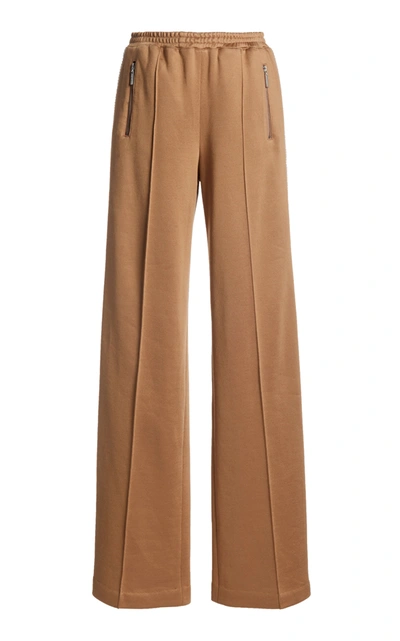 Area Stretch-cotton Wide-leg Sweat Pants In Neutral