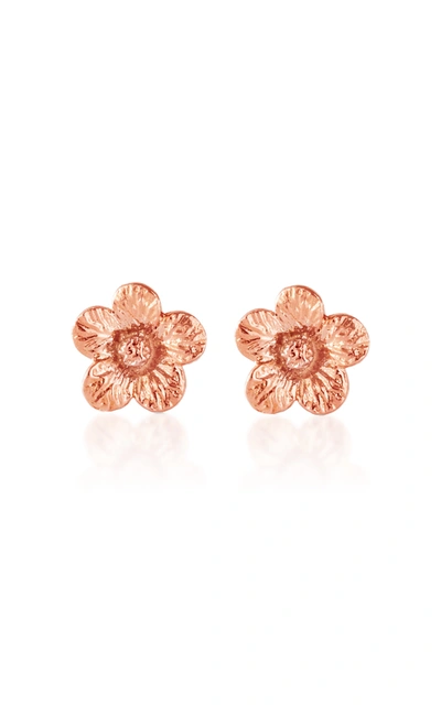 Bernard James Petunia 14k Rose And Yellow Gold Earrings In Multi