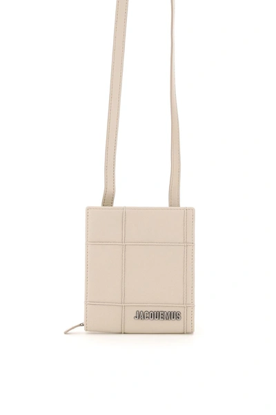 Jacquemus Le Gadjo Wallet With Strap In Beige