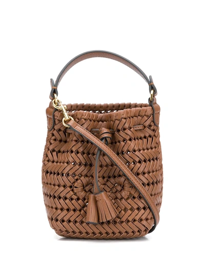 Anya Hindmarch Neeson Mini Drawstring Bag In Brown