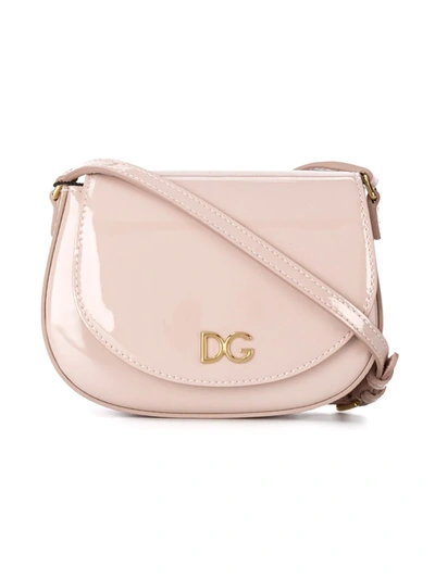 Dolce & Gabbana Kids' Pink Leather Crossbody Bag