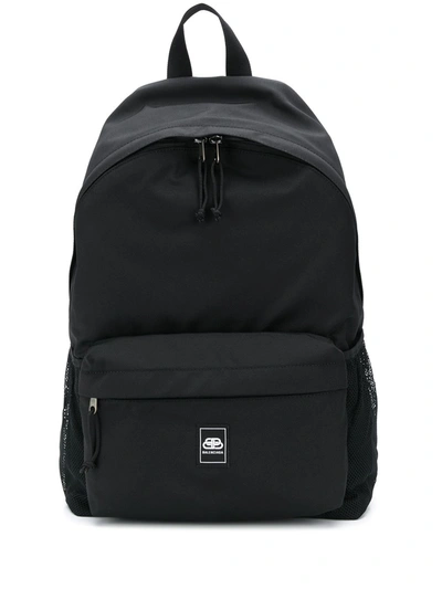 Balenciaga 'explorer' Sustainable Nylon Backpack In Black