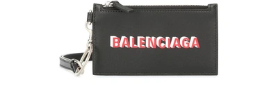 Balenciaga Leather Keyring Cardholder In 1065