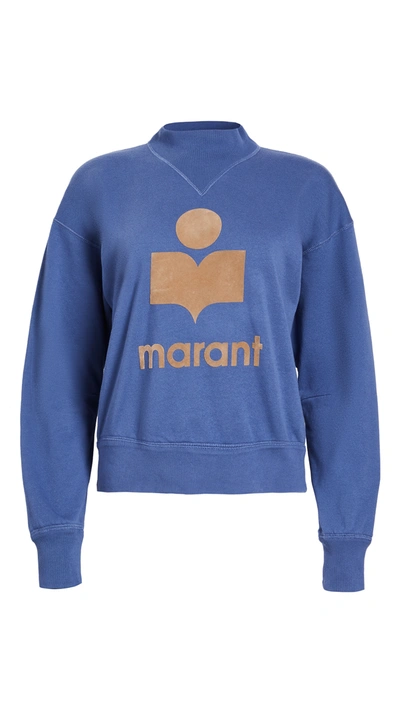 Isabel Marant Étoile Women's Moby Logo Sweatshirt In Blue