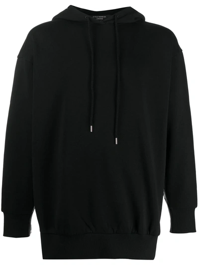 Stella Mccartney Logo Trim Hoodie In Black