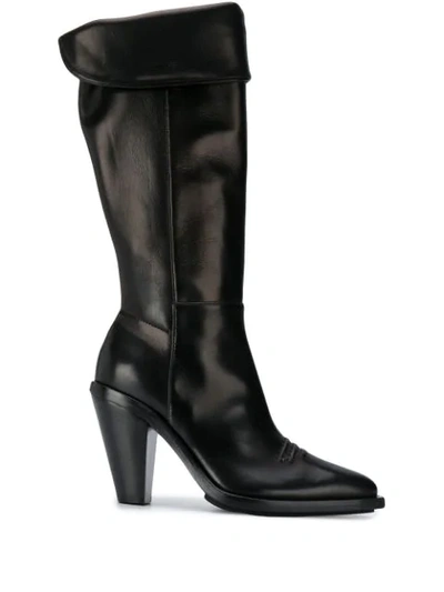 Ermanno Scervino Knee-high Boots In Black