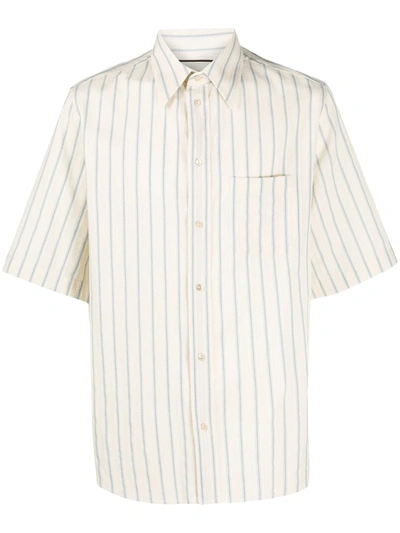 Gucci Striped Short-sleeve Shirt In Blue