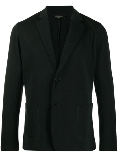 Roberto Collina Fine Knit Wool Jacket In Green