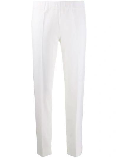 D-exterior Embellished Trim Pull-on Trousers In Neutrals