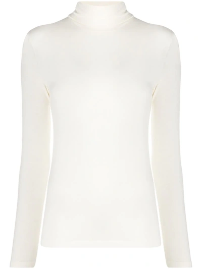 Stefano Mortari Fitted Roll-neck Top In Neutrals