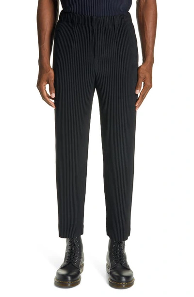 Issey Miyake Pleated Pants In Black