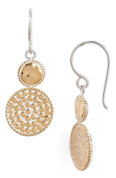 Anna Beck Double Drop Earrings (nordstrom Exclusive) In Gold/ Silver