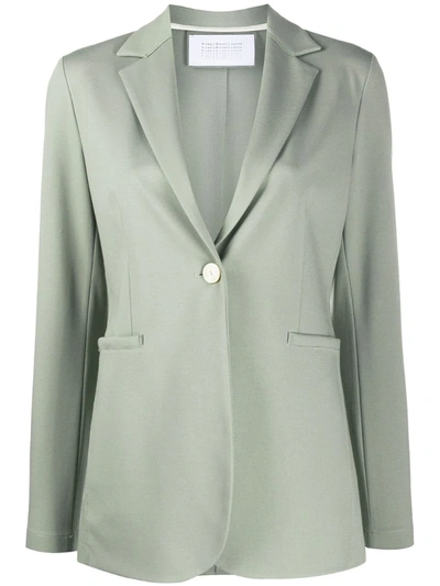 Harris Wharf London One-button Blazer In Green