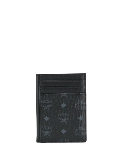 Mcm Mini N/s Cardholder In Black