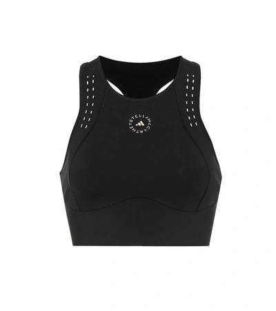 Adidas By Stella Mccartney Black Truepurpose Crop Top