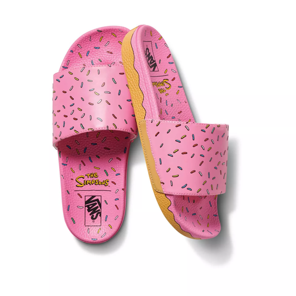 tan and pink vans