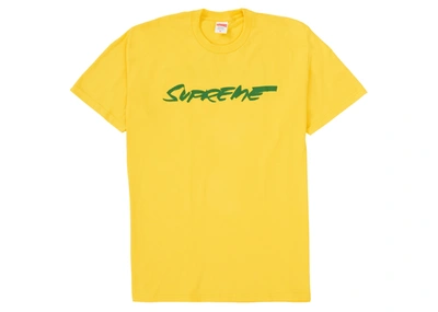 Pre-owned Supreme  Futura Logo Tee Yellow