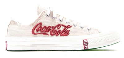 Pre-owned Converse  Chuck Taylor All-star 70s Ox Kith X Coca Cola White In Parchment/red