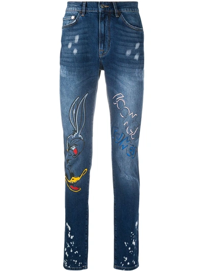 Iceberg Looney Tunes Skinny Jeans In Blue