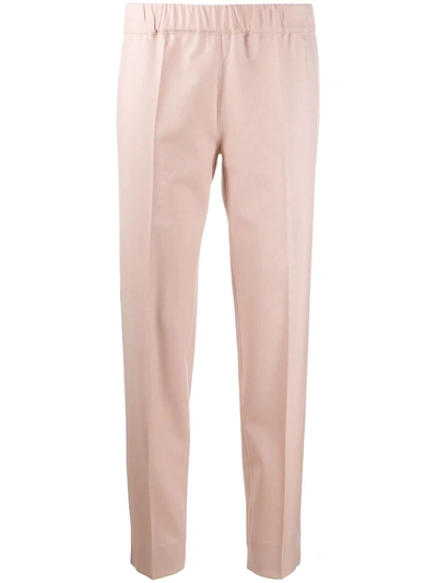 D-exterior Embellished Trim Pull-on Trousers In Pink