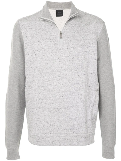 Kent & Curwen Half-zip Sweatshirt In Grey