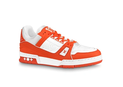 Buy Louis Vuitton LV Trainer Line Monogram Leather Low Cut Sneakers Orange/ White FD 0231 7 Orange/White from Japan - Buy authentic Plus exclusive  items from Japan