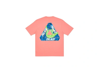Pre-owned Palace  Tri-zooted Shakka T-shirt Pink