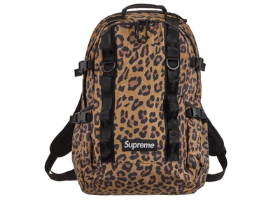 Pre-owned Supreme Backpack (fw20) Leopard