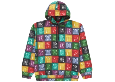 Pre-owned Supreme  Blocks Hooded Sweatshirt Multicolor
