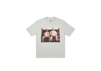 Pre-owned Palace  Dude T-shirt Grey Marl