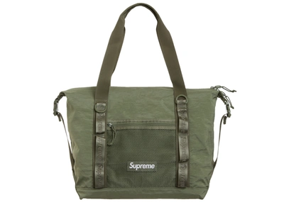 Pre-owned Supreme  Zip Tote Olive