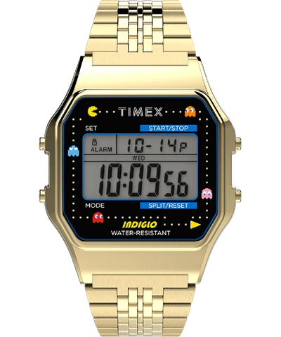 Pre-owned Timex  T80 X Pac-man Tw2u32000