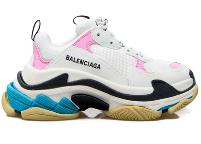 Pre-owned Balenciaga  Triple S Light Pink Turquoise In Pink/white/turquoise
