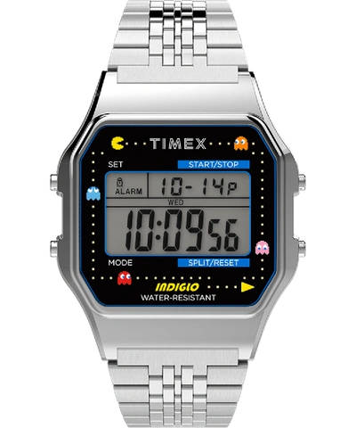 Pre-owned Timex  T80 X Pac-man Tw2u31900