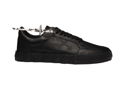 Pre-owned Off-white  Low Vulc Black Iridescent In Black/white