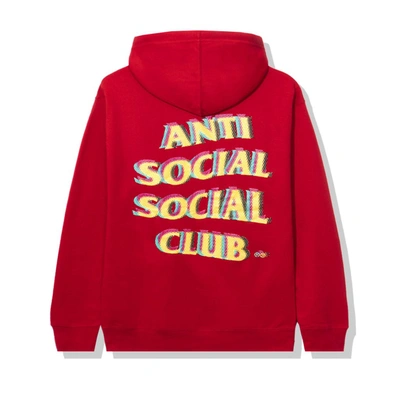 Pre-owned Anti Social Social Club  Stir Crazy Hoodie Red