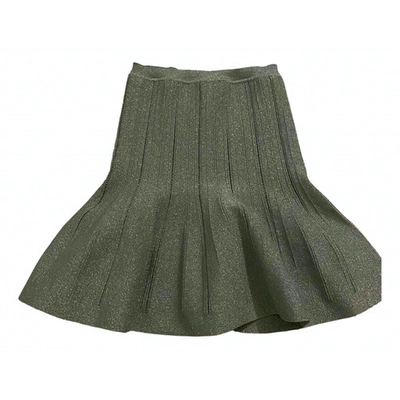 Pre-owned Alberta Ferretti Mini Skirt In Green