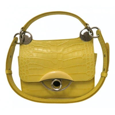Pre-owned Kenzo Leather Handbag In Yellow