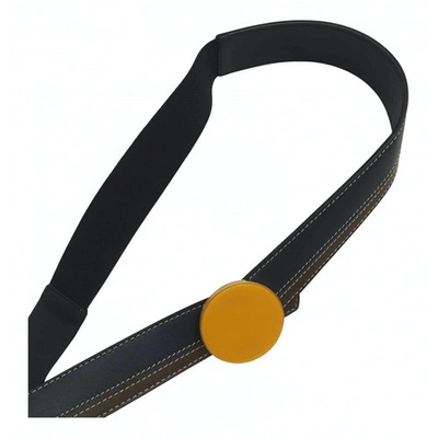 Pre-owned Marni Leather Belt In Multicolour