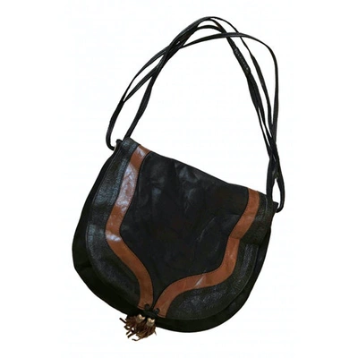 Pre-owned Paul & Joe Leather Crossbody Bag In Black