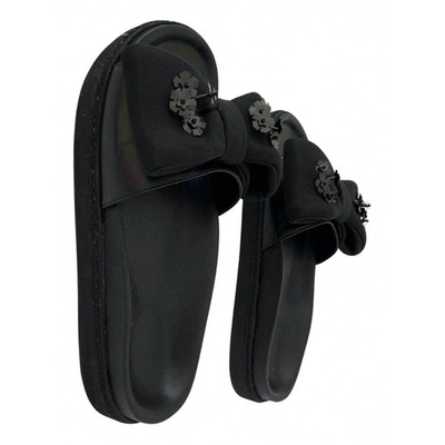 Pre-owned Simone Rocha Black Cloth Sandals