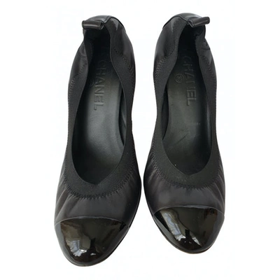 Pre-owned Chanel Leather Heels In Black