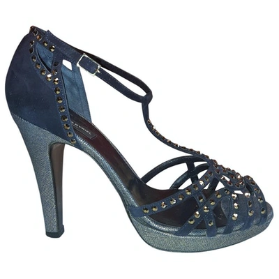 Pre-owned Sonia Rykiel Leather Sandals In Blue