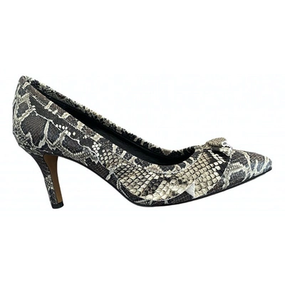 Pre-owned Isabel Marant Leather Heels In Grey