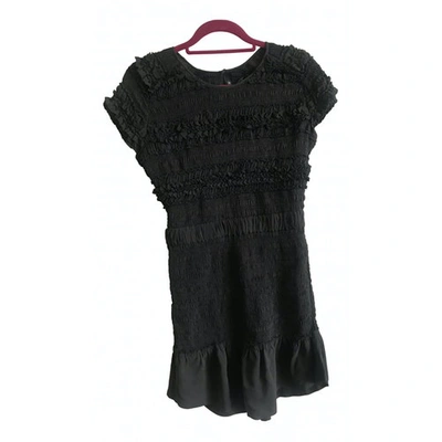 Pre-owned Isabel Marant Silk Mini Dress In Anthracite