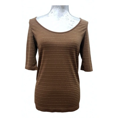 Pre-owned Wolford Brown Polyester Top