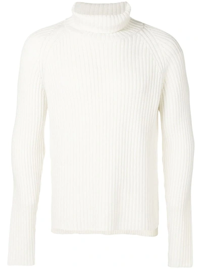 Natural Selection Roll Neck Jumper In White